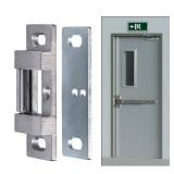 MOSECYOU Fire Rated Rim Strike For Panic Exit Device, Surface Roller Strike Plate Gor Push/Cross Bar, Universal Striker For Storefront/Commercial/Household Emergency Exit Door