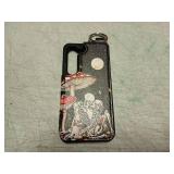 Shorogyt For Samsung Galaxy S23 Wallet Case With Card Holder - Designer Mushroom Skull Pattern Kickstand Magnetic Clasp Back Flip Folio Leather Phone Case