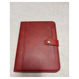 Folio Case For IPad Mini 7th/6th Generation (2024/2021) 8.3-inch, TECHCIRCLE Vegan Leather Folding Stand [Pencil Holder] Soft TPU Back Shell Protective Smart Cover With Card Slots & Pockets, Red