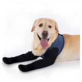 COODEO Dog Socks To Prevent Licking Paws, Dog Healing Bootss & Paw Protectors With Non-Slip Bottoms To Protect Wounds, Waterproof Sleeve Dog Shoes For Licking (Blue, L)