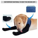COODEO Dog Socks To Prevent Licking Paws, Dog Healing Bootss & Paw Protectors With Non-Slip Bottoms To Protect Wounds, Waterproof Sleeve Dog Shoes For Licking (Blue, L)