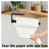 Paper Towel Holder Under Cabinet Wall Mount Paper Towel Holder Black Single Hand Operable
