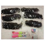 Goddess Locs Crochet Hair 10 Inch Faux Locs Crochet Hair For Women Soft River Locs Short Curly Pre Looped Crochet Braids With Curly Ends Boho Hippie Synthetic Hair Extensions 6 (packs, #1b)