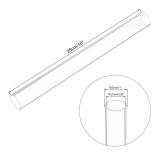 MECCANIXITY Acrylic Pipe Clear Rigid Round Tube 21mm ID 25mm(1 inch) OD 10" For Lamps And Lanterns, Water Cooling System 4pcs