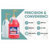 Sauce Pump Fit 64 Ounce Bottles, Syrup Pump Dispenser  (2 Packs Gold Color)