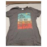 Jesus The Way Truth Life Women Men Kids Christian Worship T-Shirt Size Small
