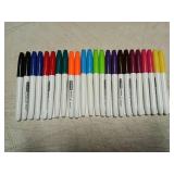 SFAIH Fine Tip Dry Erase Markers - 24 Pack 12 Assorted Color Whiteboard Erasable Markers Bulk For Kids Adults, Ideal For Classroom School Office Home Use On White Board, Non-Toxic Easy Clean