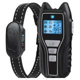 Dog Shock Collar With Remote Control - Rechargeable Dog Training Collar, IPX7 Waterproof E Collar For Dogs With 4 Safe Modes Flashlight Beep Vibration Shock Ideal For All Dog Sizes (8-150lbs)