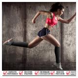 CHARMKING 3 Pairs Open Toe Compression Socks for Women & Men Circulation 15-20 mmHg is Best for All Day Wear Running Nurse (01 Balck/Black/Black, 2XL)