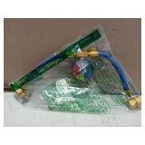 R134A AC Refrigerant Charge Hose Kit, 1/2" Self-Sealing Valve Can, and Recharge Hose with Pressure Gauge, Fits for Car AC Air Conditioning Refrigerant