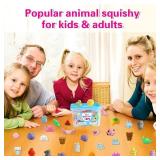 80Pcs Party Favors for Kids 4-8, Kawaii Squishies Mochi Squishy Toy Bulk Fidget Sensory Toys Birthday Gifts for Boys Girls Goodie Bag Christmas Stocking Stuffers Treasure Box Classroom Prizes