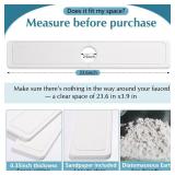 Glooglitter Fast Drying Stone Faucet Mat for Kitchen Sink 23.6