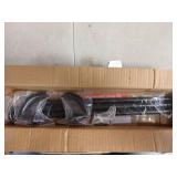 GXOACKJ Black Wrap Around Curtain Rods for Windows 28 to 48 inch, 5/8 inch Industrial Telescoping Blackout Curtain Rods for Bedroom & Outdoor