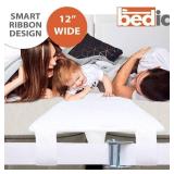 BEDIA 12 Inch Wide Bed Bridge Twin to King Converter Kit | Mattress Connector Kit with Strap | Non-Slip Design, Good for Twin Beds 75\" Long