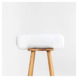Hofdeco Premium Bolster Pillow Insert, 7"x22" ( Cover Size 6"x20") Water Resistant Synthetic Down Alternative Sham Stuffer for Patio, Bench, Garden, White