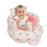 EKEPE Inflatable Baby Chair with Built in Air Pump, Sit me Up Floor Seat for Baby 3 Months & Up, Blow Up Baby Seats for for Infants for Sitting Up - Bunny