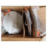 BesLowe 16 Packs 6 Inch 5CCT LED Recessed Ceiling Lights Ultra-Thin with Junction Box, 12W 150W Eqv, 3000K/3500K/4000K/5000K/6500K, 1200LM Dimmable Canless Downlights for Kitchen Hallway Dining Room