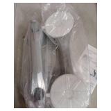 LEVERLOC Grab Bars for Bathtubs and Showers 2 Pack Suction Grab Bar, Heavy Duty 12 Inch Shower Handle Removable Handrails for Seniors and Elderly, Bathroom Safety Grip No Drilling Waterproof Silver