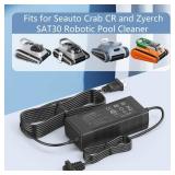 26V Charger for 21.6V Battery Pool Cleaner Compatible with Seauto Crab CR and Zyerch SAT30 Robotic Pool Cleaner Adapter Charger