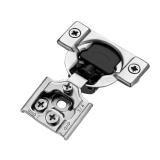 Ravinte 50 Pack 25 Pairs 3/4 inch Overlay Soft Close Hinges for Kitchen Cabinet Hinges Satin Nickel Hidden Hinges Stainless Steel Concealed Hinge self Closing
