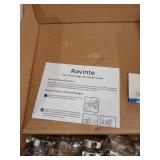 Ravinte 50 Pack 25 Pairs 3/4 inch Overlay Soft Close Hinges for Kitchen Cabinet Hinges Satin Nickel Hidden Hinges Stainless Steel Concealed Hinge self Closing