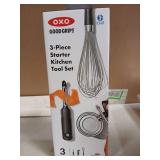 OXO Good Grips 3-Piece Kitchen Starter Set - New in Package -Can Opener, Whisk, and Peeler