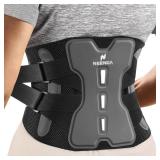 NEENCA Back Brace for Lower Back Pain Relief with Bionic Support System, Adjustable Lumbar Support Belt for Men & Women with Lumbar Pad, Soft Breathable Mesh for Herniated Disc, Sciatica, Scoliosis...