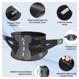 NEENCA Back Brace for Lower Back Pain Relief with Bionic Support System, Adjustable Lumbar Support Belt for Men & Women with Lumbar Pad, Soft Breathable Mesh for Herniated Disc, Sciatica, Scoliosis...
