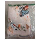 LIVEBOX Washable Rug 2x3 Kitchen Mats for Floor Entryway, Non Slip Floral Front Door Mat for Bathroom Hallway,Boho Low-Pile Small Carpet Butterfly Throw Indoor Rugs for Bath Sink, Beige