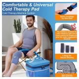 Cold Therapy System Ice Machine for Knee After Surgery, Portable Ice Therapy System for Sports Injuries, Sprains, Reduce Swelling, Universal Cold Pad for Shoulder, Hip and Ankle
