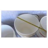 Commercial Food Grade Storage Buckets with LidsLots of 3 Buckets & Lids