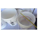 Commercial Food Grade Storage Buckets with LidsLots of 3 Buckets & Lids