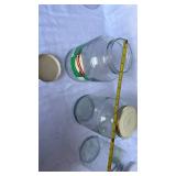 Large Glass Storage Jars with Lids - Set of 3