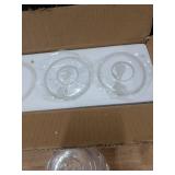 Skelang Clear Glass Vanity Light Shades - Pack of 3 - Retail: $24
