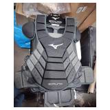 Mizuno Samurai Baseball Chest Protector 16   Size No Size  Black-Grey (9091) - Retail: $150