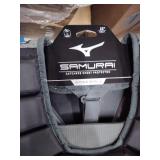 Mizuno Samurai Baseball Chest Protector 16   Size No Size  Black-Grey (9091) - Retail: $150