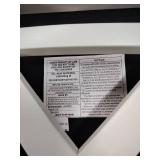 Foldable white dining room chair approximately 17x34in -