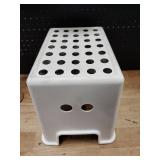 White footstool 1 ft tall -