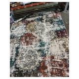 Living Room Area Rug - Modern Abstract Large Area 120X95in -