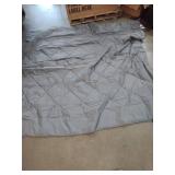 King size gray bed blanket -