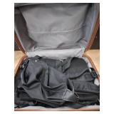 Romtour black small suitcase approximately 18x13 in and 360 spin -