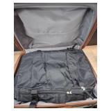 Romtour black small suitcase approximately 18x13 in and 360 spin -
