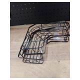 Black shower soap rack and shampoo wrap two pack -