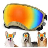 Medium Dog Sunglasses with Adjustable Strap UV Protection, Winproof Dog Puppy Sunglasses, Suitable for Medium Dog Pet Glasses, Dogs Eyes Protection,Soft Dog Goggles - Retail: $34