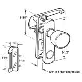 Prime-Line K 5000 Tulip Knob Latch, 1-34 In. Mounting Holes, Aluminum (1 Set) - Retail: $13