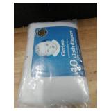 Gerber Unisex Baby Boys Girls Birdseye Prefold Cloth Diapers Multipack White Premiun 3-Ply 10 Pack - Retail: $16
