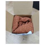 MIULEE Burlap Linen Throw Pillow Covers 18x18 Inch Set of 2 Rust Farmhouse Fall Decorative Pillows Modern Pillowcases Soft Accent Cushion Covers for Outdoor Couch Sofa Bedroom Livingroom Home Decor - 