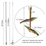 12-Pack Ground Earth Anchors with Drive Steel Tool - 30\ x 18\in Cable Hook Anchors for Sheds, Greenhouses, Carports, Gazebos, Tents, Swing Sets, and More (Double Layer 6pcs) - Retail: $56in