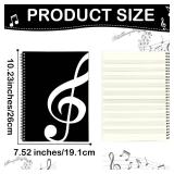 gisgfim 2 Pack Music Notebook Blank Sheets Songwriting Paper Manuscript Books Writing Composition Staff Accessories Gift for Friends 10 Staves 100 PagesClef Notebooks - Retail: $10