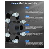 ECCPP 4 PCS 6x5.5 to 6x5.5 Wheel Spacers Hub Centric 1\ 6x139.7mm 14x1.5 78.1mm for Chevrolet Silverado 1500 1999-2023 | for Chevrolet Suburban 1500 2000-2014 | for Chevrolet Sierra 1500 1999-2023 - R